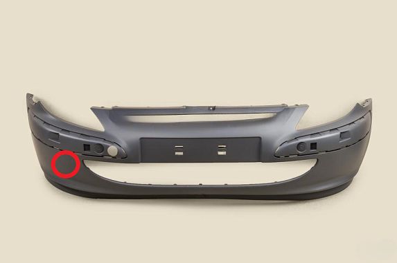 Бампер передний Peugeot 307 2001-2004 (Тайвань / Деформирован) Дисконт 20%