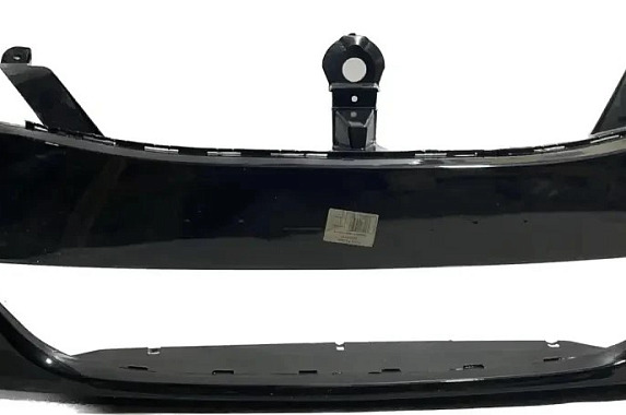 Бампер без птф. Renault Logan 2010-2013 Россия 676 (Черная жемчужина) Дисконт 50% (Сломан)