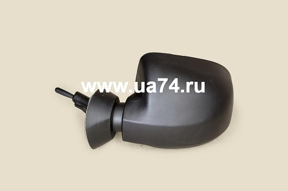 Зеркало левое механическое большое Renault Logan 2009-2016 / Duster 2010-2021 (Россия)